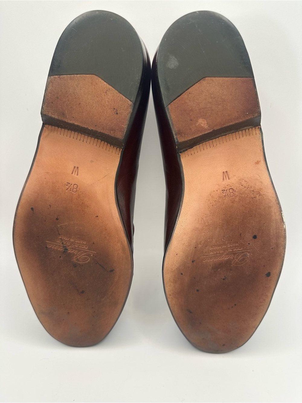 Bragado Cole Haam Burgundy Leather Tassel Moccasins Made in Italy - Picture 7 of 9
